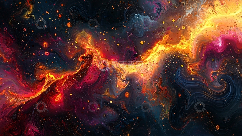 高清大图下载【趣麦麦图】绚丽多彩的宇宙星云