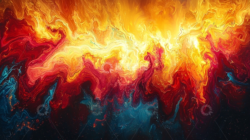 高清大图下载【趣麦麦图】火焰般的抽象艺术背景
