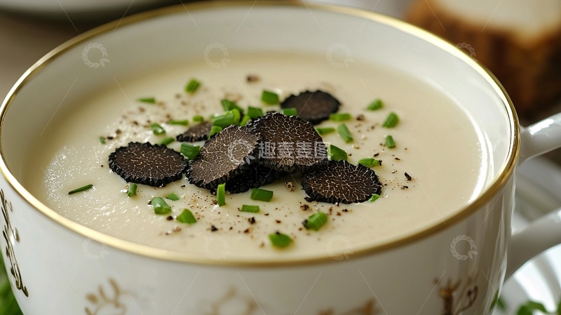 高清大图下载【趣麦麦图】松露浓汤
