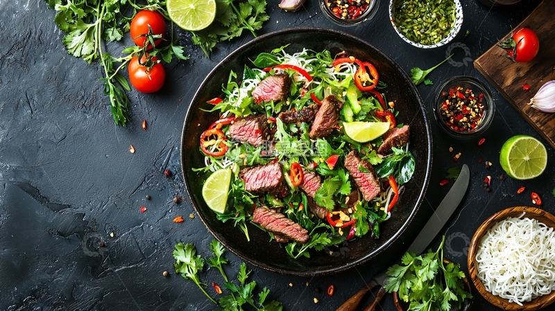 高清大图下载【趣麦麦图】牛肉沙拉
