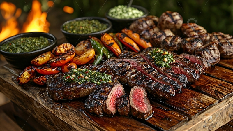 高清大图下载【趣麦麦图】烤肉盛宴