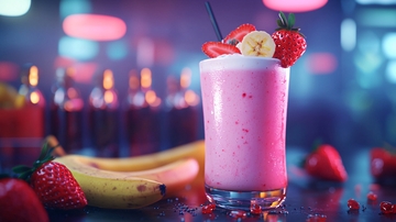 草莓香蕉奶昔