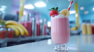 草莓香蕉奶昔