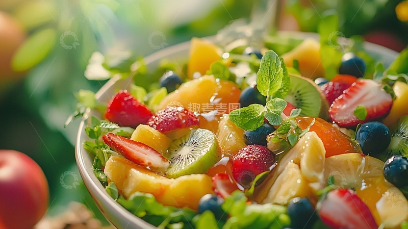 高清大图下载【趣麦麦图】新鲜水果沙拉