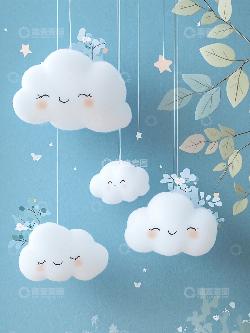 高清大图下载【趣麦麦图】可爱云朵
