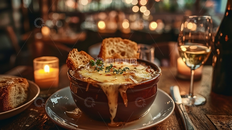 高清大图下载【趣麦麦图】法式洋葱汤8