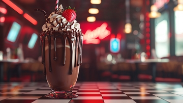 美味巧克力奶昔