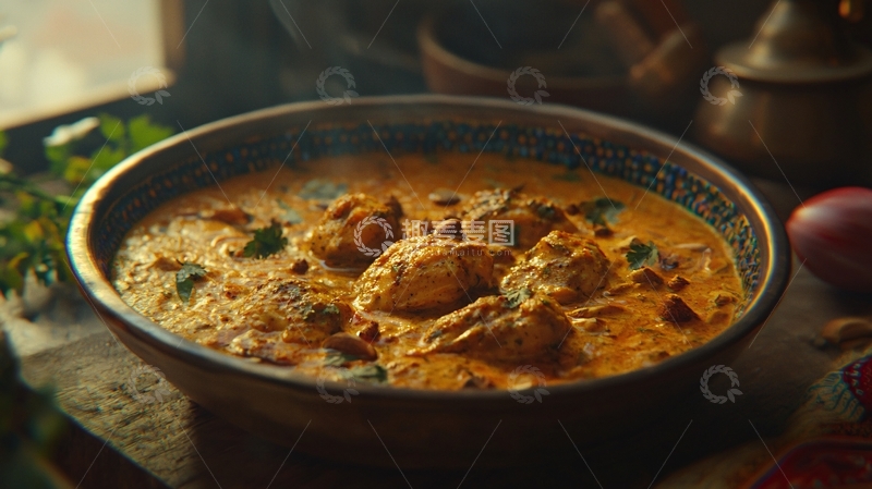高清大图下载【趣麦麦图】香浓咖喱鸡肉