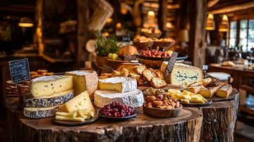 木桩上的奶酪盛宴