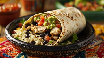 美味鸡肉墨西哥卷