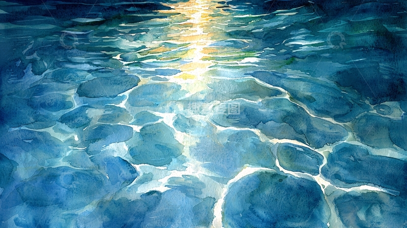 高清大图下载【趣麦麦图】水下光影效果