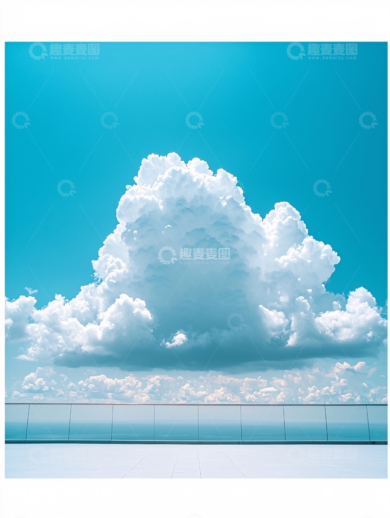 高清大图下载【趣麦麦图】天空与云朵的纯净治愈