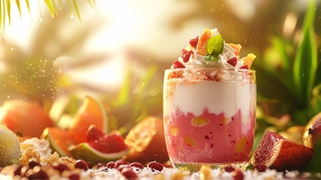 热带水果冰沙