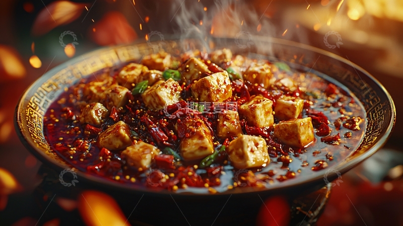 高清大图下载【趣麦麦图】麻辣豆腐