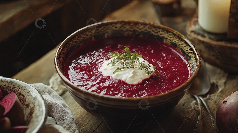 高清大图下载【趣麦麦图】红菜汤