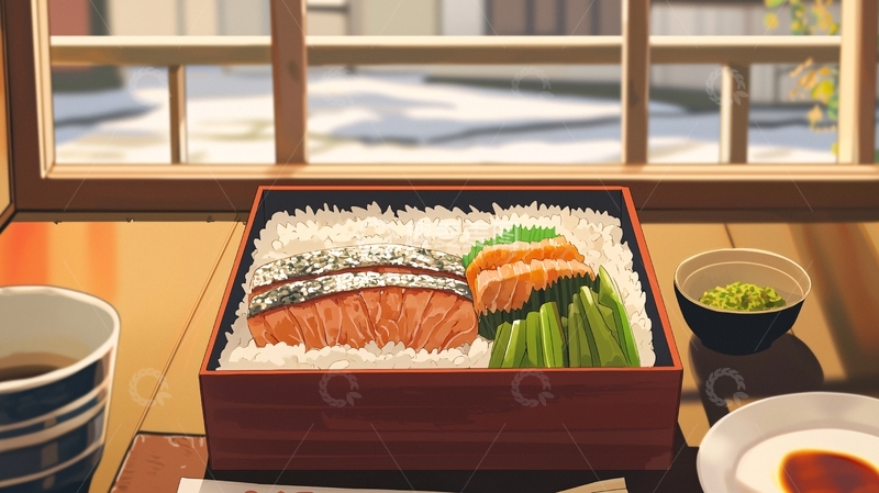 高清大图下载【趣麦麦图】日式料理盒饭
