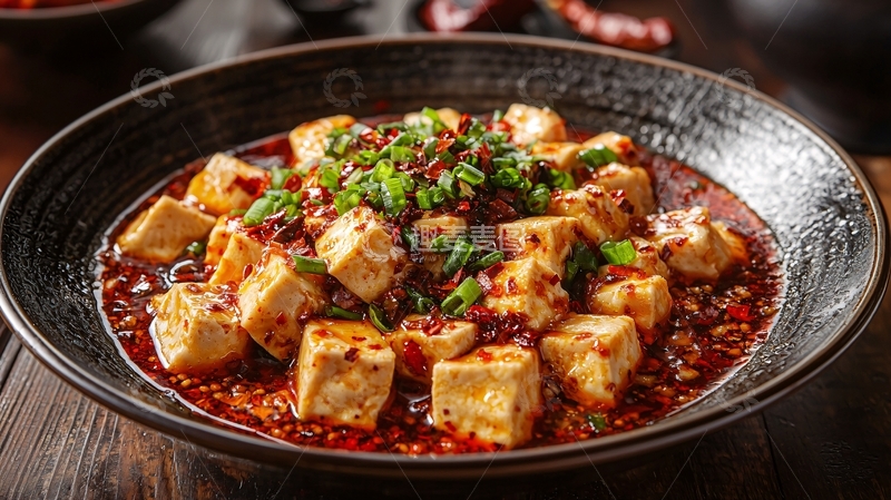 高清大图下载【趣麦麦图】麻辣豆腐