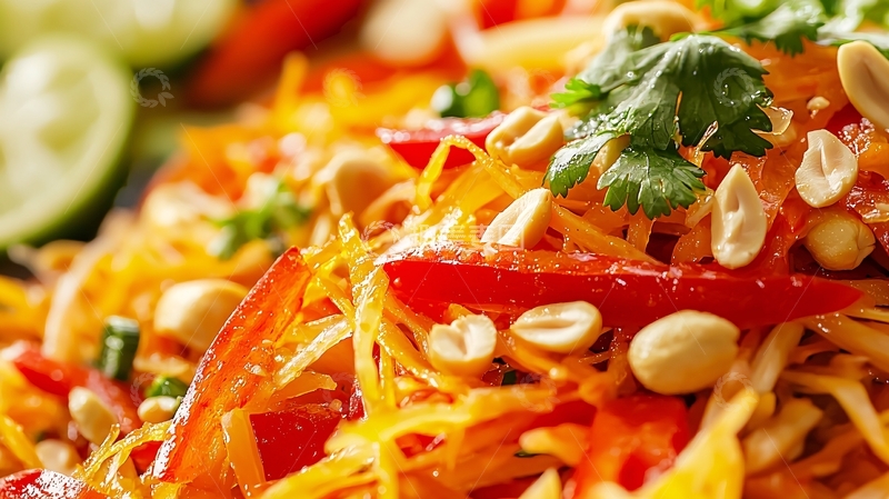 高清大图下载【趣麦麦图】凉拌木瓜丝