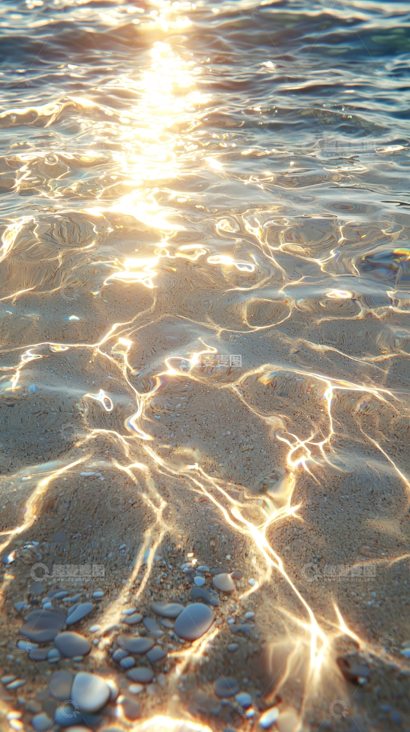 高清大图下载【趣麦麦图】水面光影斑驳