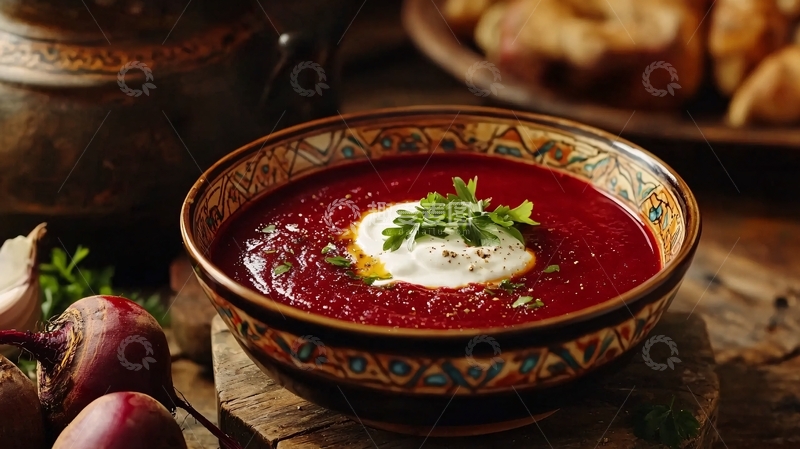 高清大图下载【趣麦麦图】红菜汤