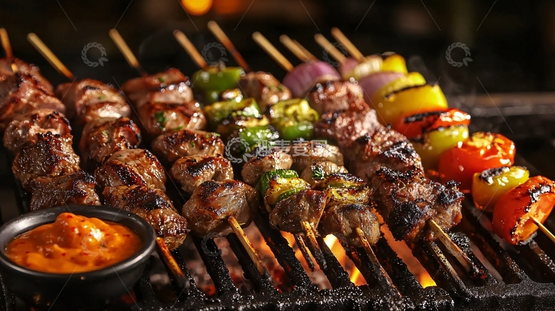 高清大图下载【趣麦麦图】烤肉串