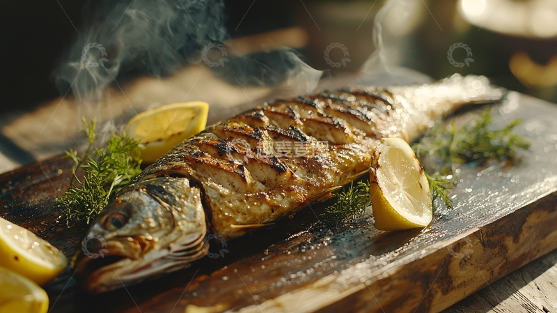 高清大图下载【趣麦麦图】烤鱼