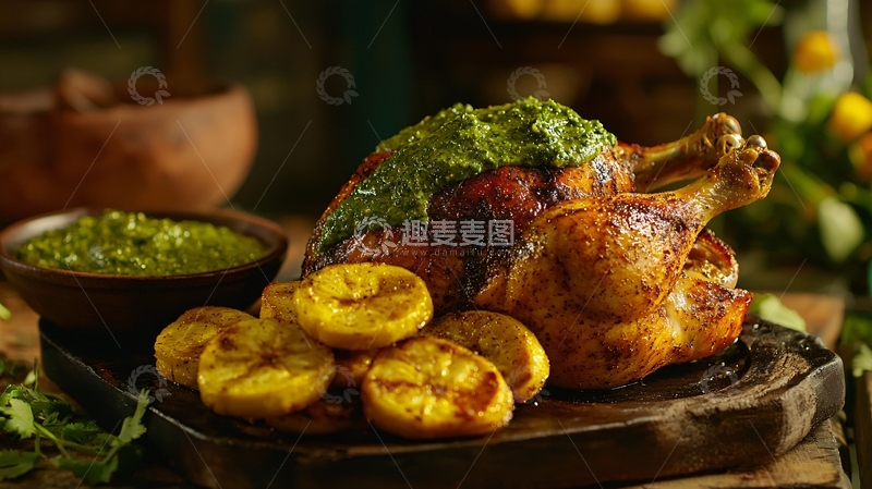高清大图下载【趣麦麦图】烤鸡