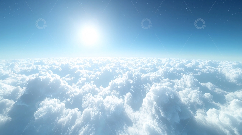 高清大图下载【趣麦麦图】阳光下的云海