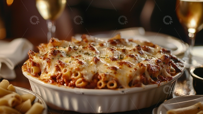 高清大图下载【趣麦麦图】烤箱意面