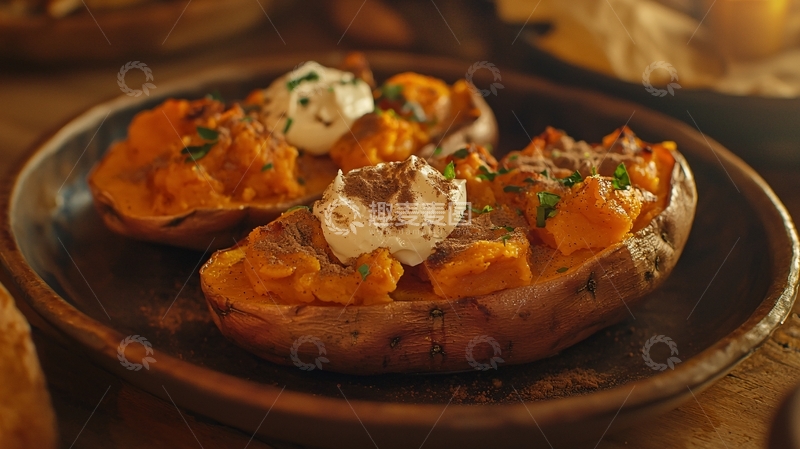 高清大图下载【趣麦麦图】烤红薯