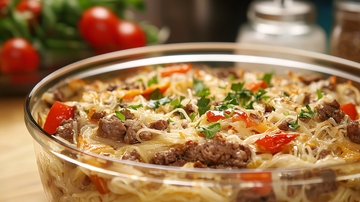 美味牛肉意面焗饭