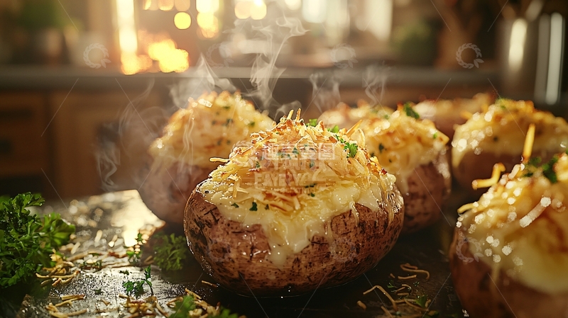 高清大图下载【趣麦麦图】香喷喷的烤土豆