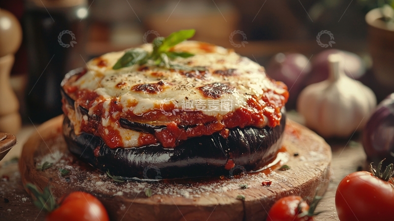 高清大图下载【趣麦麦图】烤茄子