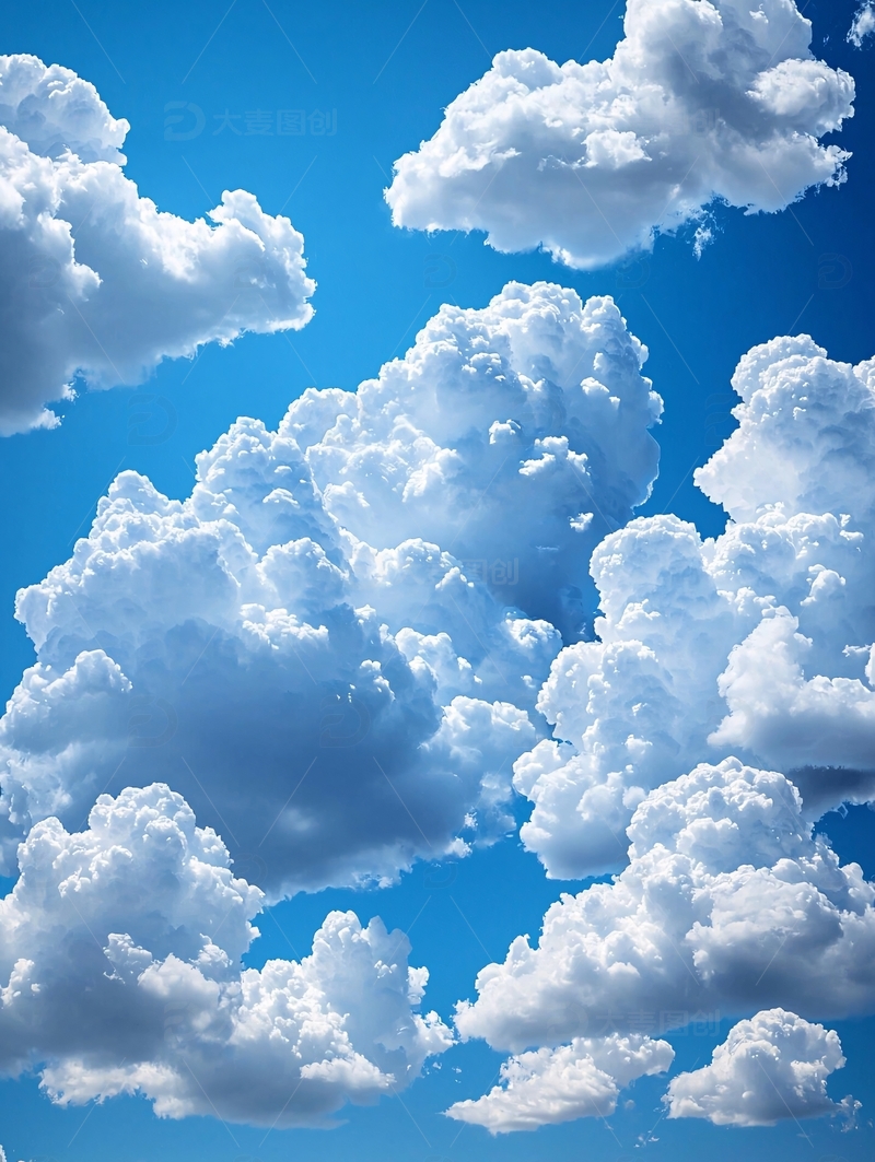 蓝天白云朵朵