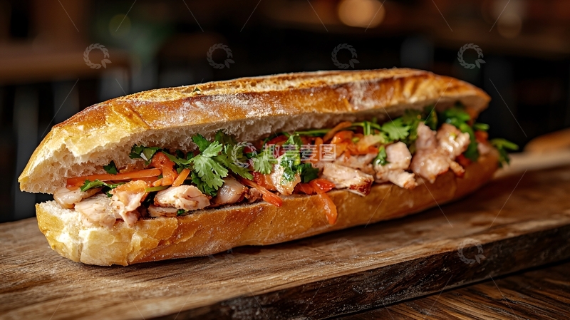 高清大图下载【趣麦麦图】美味的三明治