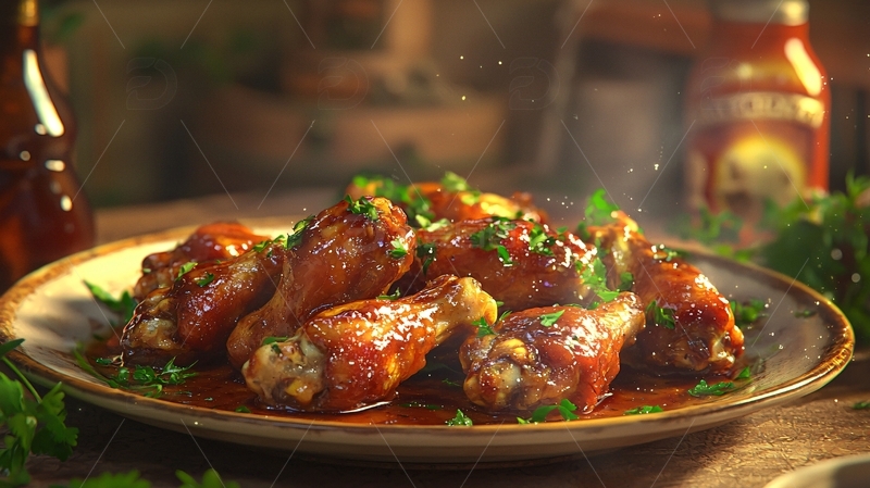 高清大图下载【趣麦麦图】香辣鸡翅