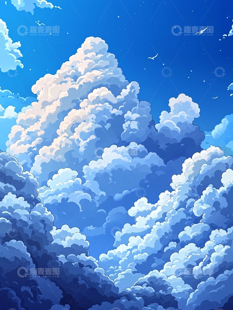 高清大图下载【趣麦麦图】梦幻般的天空云朵