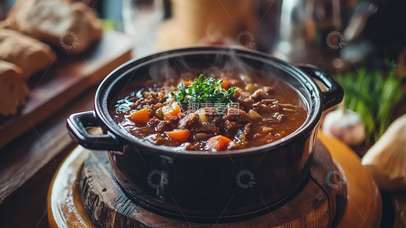 高清大图下载【趣麦麦图】热气腾腾的炖肉