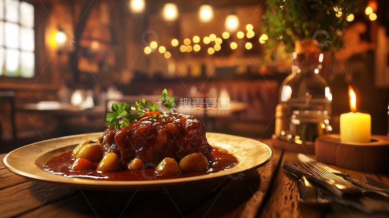 高清大图下载【趣麦麦图】红酒炖牛肉