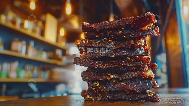 高清大图下载【趣麦麦图】牛肉干