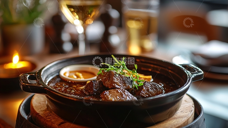 高清大图下载【趣麦麦图】铁锅炖牛肉