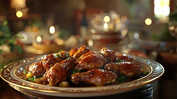 香甜酱汁烤鸡翅