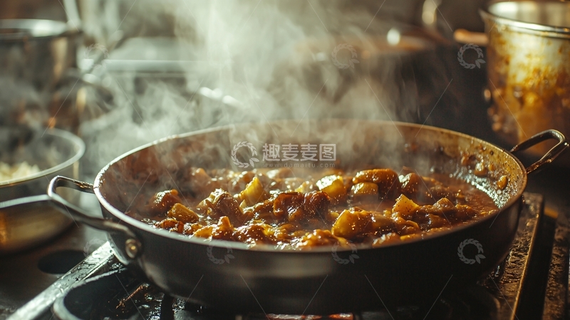 高清大图下载【趣麦麦图】热气腾腾的炖肉
