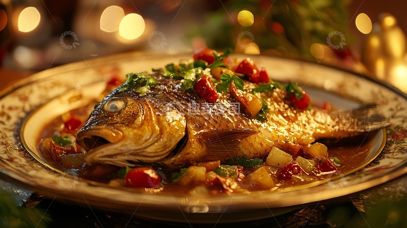 高清大图下载【趣麦麦图】红烧鱼