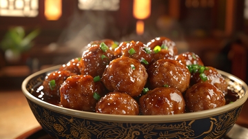 香甜可口的肉丸