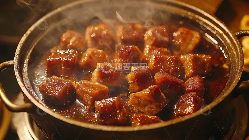 高清大图下载【趣麦麦图】红烧肉块3