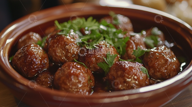 高清大图下载【趣麦麦图】香喷喷的肉丸子