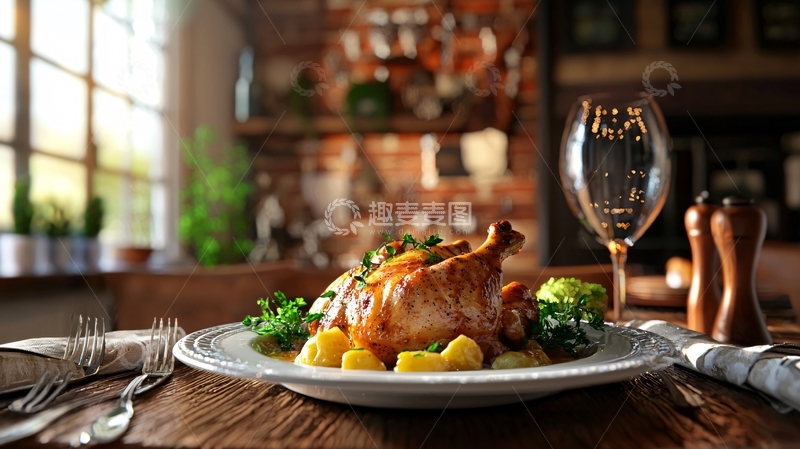 高清大图下载【趣麦麦图】烤鸡