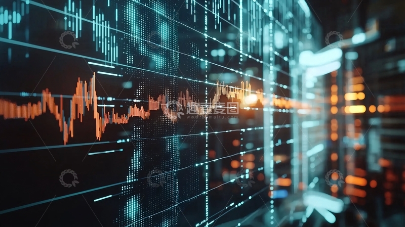 高清大图下载【趣麦麦图】科技感数据图表