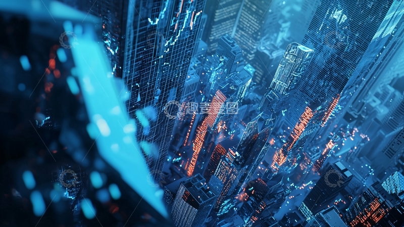 高清大图下载【趣麦麦图】未来都市俯瞰图